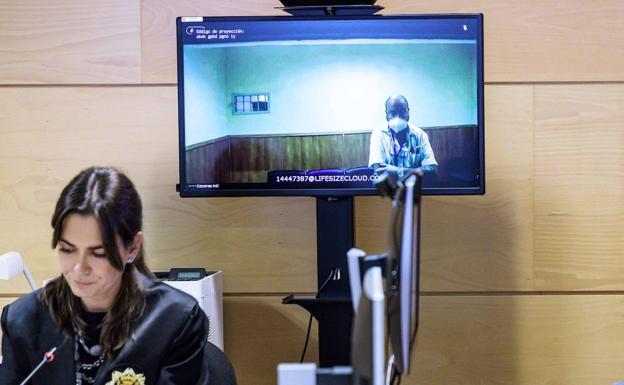 Dumitru declared by videoconference from the Cáceres prison.