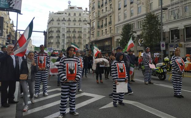 Iranians protest in Madrid against the 