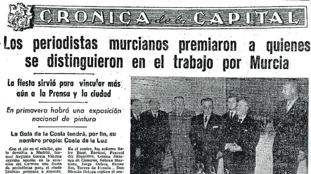 The press.  This is how the newspaper LA VERDAD covered the delivery of the first 'Laureles' awards in 1963.