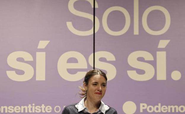The Minister of Equality, Irene Montero